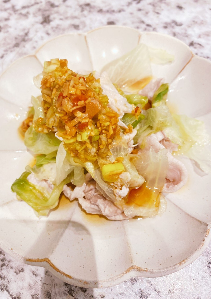 さっぱり！蒸し豚レタス-レシピのメイン写真