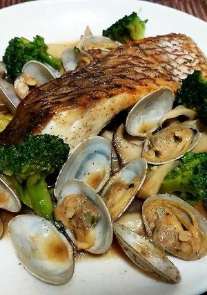 超簡単！鯛とあさりのアクアパッツァ！！-レシピのメイン写真