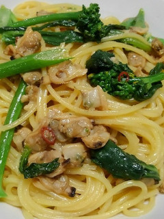 アスパラ菜(菜の花)とアサリのパスタ-レシピのメイン写真
