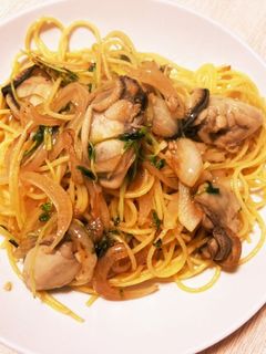 牡蠣のオイル漬けパスタ-レシピのメイン写真