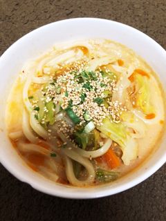 豆乳キムチうどん-レシピのメイン写真