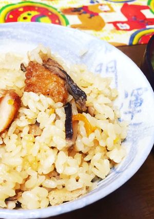 手羽先唐揚げのリメイク！炊き込みごはん-レシピのメイン写真