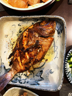 鯛の姿炒め-にんにく醤油味--レシピのメイン写真