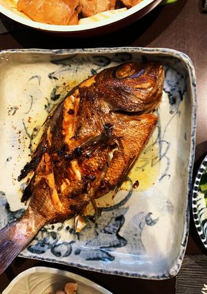 鯛の姿炒め-にんにく醤油味--レシピのメイン写真