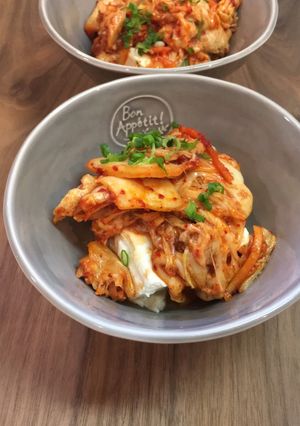 ツナキムチーズ豆腐ダイエット★レンジ簡単-レシピのメイン写真