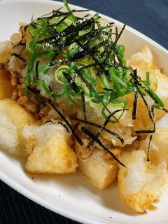 絶品☆居酒屋風!揚げ餅のおろし納豆-レシピのメイン写真