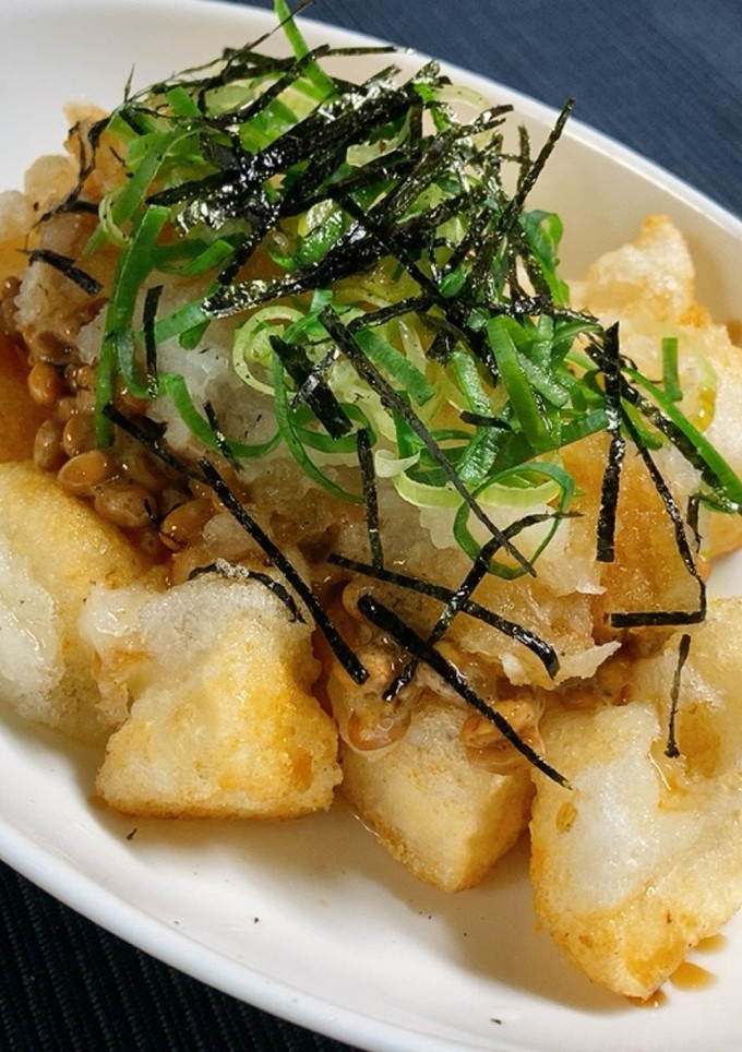絶品☆居酒屋風！揚げ餅のおろし納豆-レシピのメイン写真
