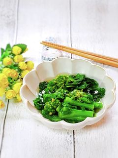 だし風味♡菜の花の煮浸し♡-レシピのメイン写真