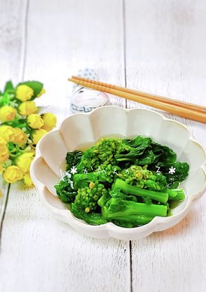 だし風味♡菜の花の煮浸し♡-レシピのメイン写真