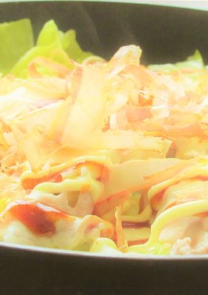 豚肉と厚揚げと春キャベツの簡単お好み焼き-レシピのメイン写真