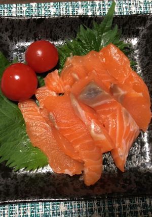 サーモンのお刺身-レシピのメイン写真