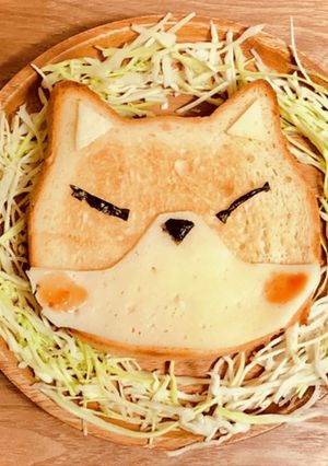ねこねこ食パンできつね-レシピのメイン写真
