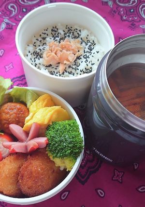 ❜21/3/22 豆腐入肉団子弁当-レシピのメイン写真