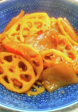 合わせ調味料でしゃきしゃき蓮根きんぴら-レシピのメイン写真