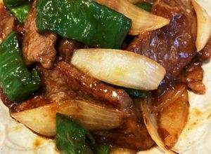 牛焼肉用と玉ねぎピーマンのオイスター炒め-レシピのメイン写真