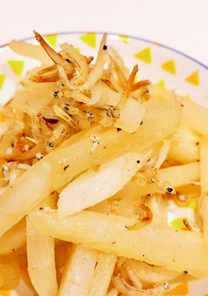 大根とじゃこの塩きんぴら-レシピのメイン写真