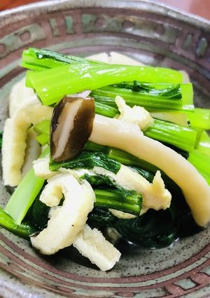 味付けは白だしだけ！簡単・小松菜の煮浸し-レシピのメイン写真