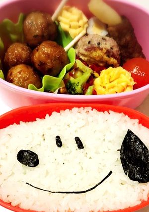 超簡単キャラ弁☆スヌーピー-レシピのメイン写真