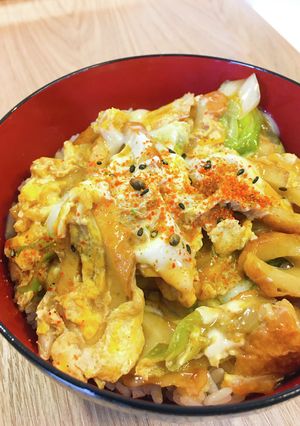 伝家の宝刀！これはウマイ☆長ネギちくわ丼-レシピのメイン写真