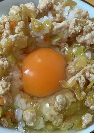 カット野菜で鶏そぼろ-レシピのメイン写真