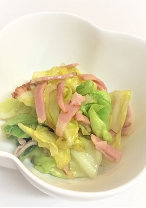 春キャベツ炒め物【クエだしの素】よか魚-レシピのメイン写真
