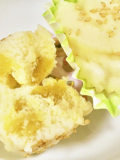 レンジで簡単♪米粉100%焼き芋蒸しパン-レシピのメイン写真