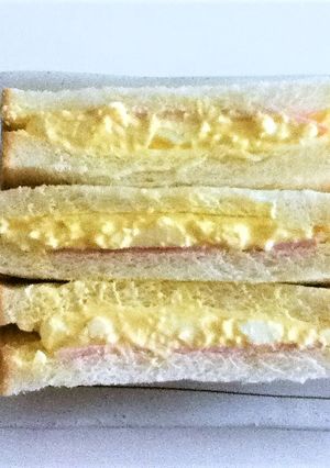 サンドイッチ　ハム×玉子サラダ×チーズ-レシピのメイン写真