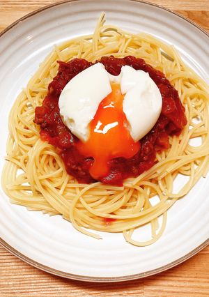 ミートソースパスタ-レシピのメイン写真