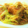 豚ひき肉と厚揚げと春キャベツの簡単カレー