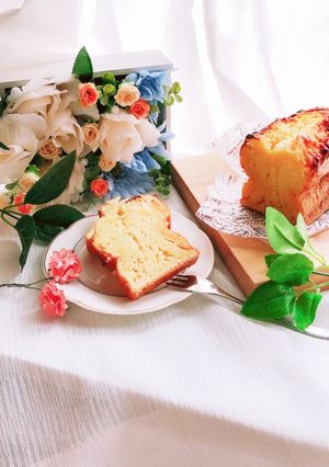 しっとりふわふわ♡プレーンパウンドケーキ-レシピのメイン写真