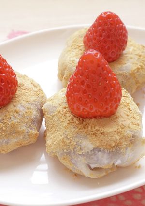 ひなまつり♥餃子皮できなこ大福-レシピのメイン写真