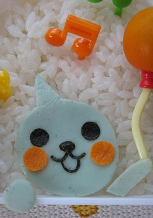 水色の薄焼き卵（キャラ弁用）-レシピのメイン写真