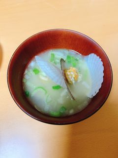 超簡単!帆立(稚貝)のお味噌汁-レシピのメイン写真