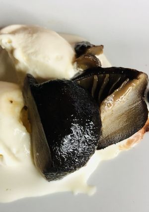 椎茸の珈琲風味バニラアイスクリーム添え-レシピのメイン写真