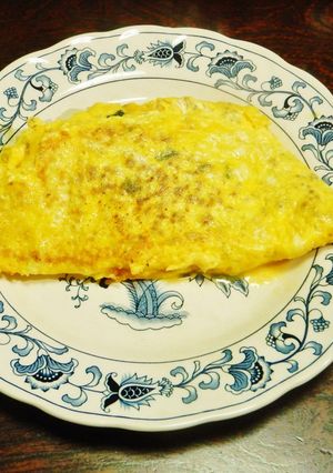 ひき肉入りオムレツ・簡単ボリューム満点！-レシピのメイン写真