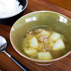 じゃがいもとひき肉のカレースープ-レシピのメイン写真