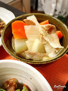 大根と豚バラと人参の煮物-レシピのメイン写真