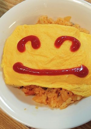簡単オムライス(* 'ᵕ' )-レシピのメイン写真