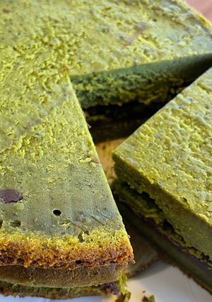 濃厚抹茶の餡入りガトーショコラ！-レシピのメイン写真