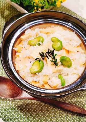 たけのこと空豆ごはん-レシピのメイン写真