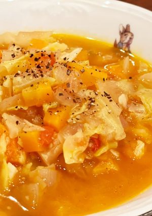 トマト缶不使用★生トマトでミネストローネ-レシピのメイン写真