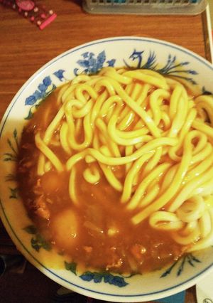 白玉うどんでカレーうどん-レシピのメイン写真