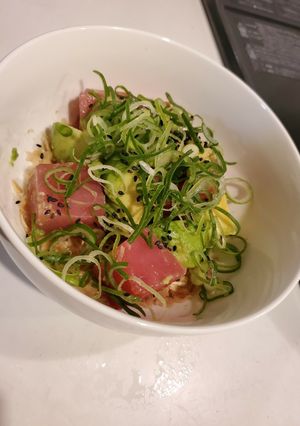 【ダイエット飯】ハワイを感じるアヒポキ丼-レシピのメイン写真