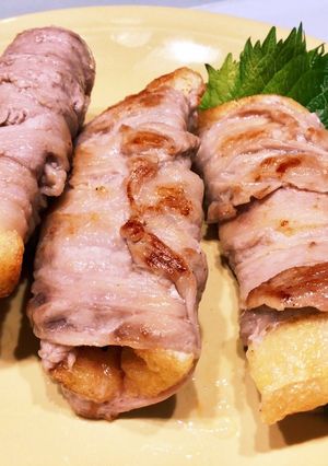 簡単！油揚げの肉巻き　しそ風味-レシピのメイン写真