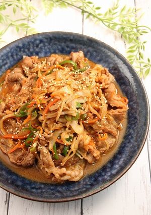 簡単！野菜たっぷりプルコギビーフ-レシピのメイン写真