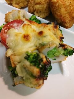 ちくわとトマトマヨチーズ焼き-レシピのメイン写真