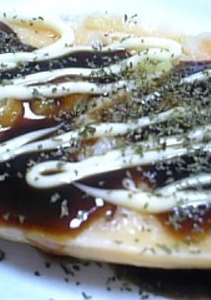 もちもちお好み焼き！残った天ぷら液で☆-レシピのメイン写真