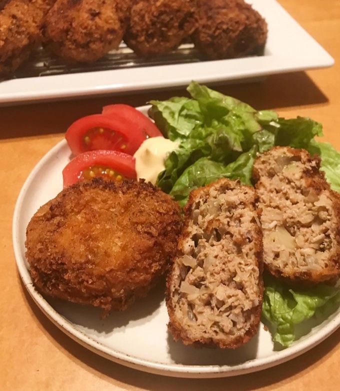 きのこキャベツメンチ-レシピのメイン写真