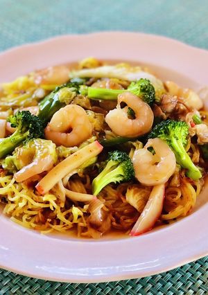 アメリカで作る★超簡単★あんかけ焼きそば-レシピのメイン写真