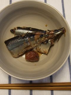 圧力鍋でサンマの梅煮-レシピのメイン写真